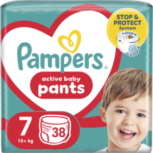 PAMPERS Pants pieluchomajtki rozm7 15kg 38 szt