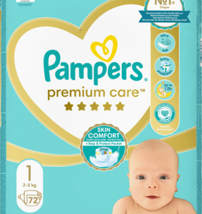 PAMPERS Premium Care pieluchy rozm1 2 5kg 72 szt